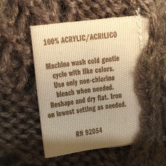 Decree Open Faced Charcoal Grey Sweater with ruffle - Picture 12 of 12